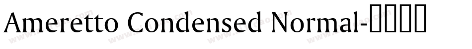 Ameretto Condensed Normal字体转换